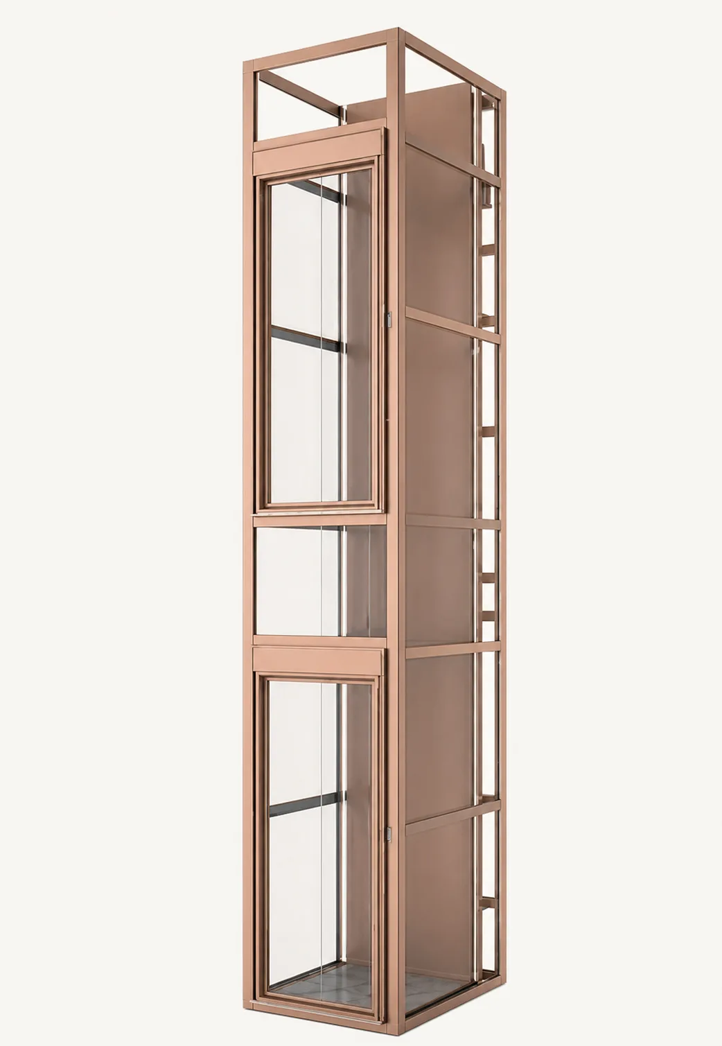 Rose gold Home elevator shaft frame