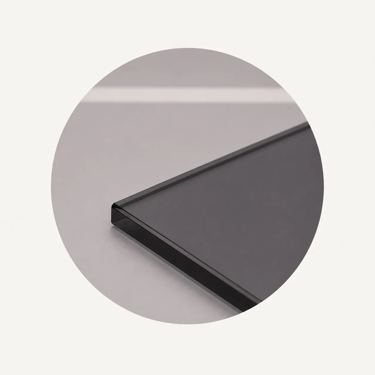 Grey laminated safety glass