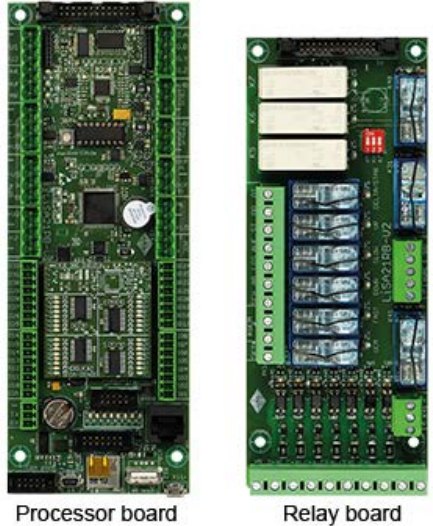 LiSA21 processor and relay boards